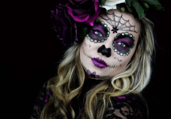 41 Beautiful & Colorful Sugar Skull Halloween Makeup Ideas